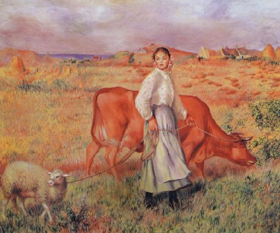 The Shepherdess the Cow and the Ewe, Pierre Renoir